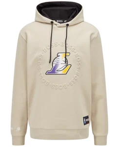 Size XL NBA Los Angeles Lakers x Hugo Boss Logo Pullover Hoodie NWT W/ Lanyard - Picture 1 of 3