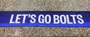 2023 Tampa Bay Lightning Hockey Corona Beer "LET'S GO BOLTS" NHL Scarf AGA - Picture 1 of 6