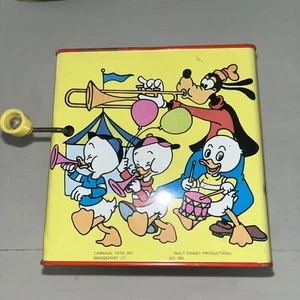 Vintage Disney Carnival Toys Mickey Mouse Jack In The Box - Not Working - Picture 1 of 7