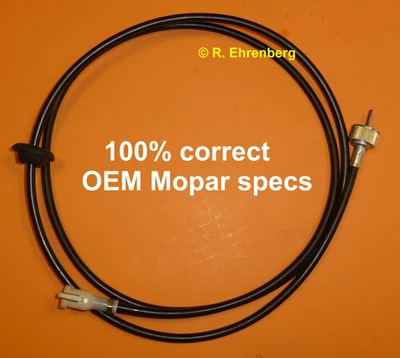 for Mopar A/B/C/E-Body 1968-'75 Speedometer Cable Plymouth Dodge Chrysler - Image 1 of 4