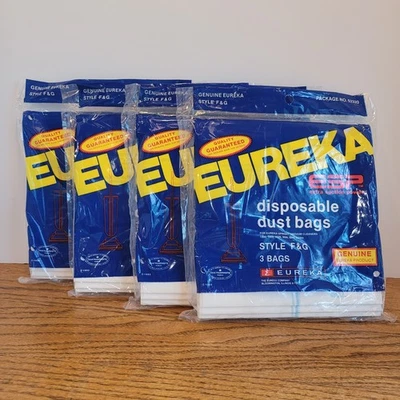 4 Packs Of 3 NOS Eureka Style F&G ESP Vacuum Cleaner Dust Bags 52320 - Image 1 of 3