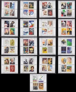 Juego completo de 17 hojas de recuerdo Canada Millennium #1818-34 MNH - Imagen 1 de 6
