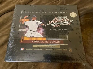 Caja de pasatiempos de béisbol Playoff Absolute Memorabilia 2003 vidrio sellado de fábrica - Imagen 1 de 4