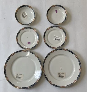 TK Thuny Tschechoslowakei China, 2 kleine Schüsseln, 2 kleine Teller, 2 mittlere Teller - Bild 1 von 19