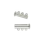 10Pcs Magnetic Slide Lock Tube Clasps For Jewelry Findings 21X10x6mm