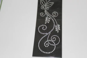ZVA Creative Self Adhesive Crystals - Butterfly & Swirl Crystals CRB03CB 108 - Picture 1 of 1