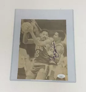 Marques Johnson Signed Newspaper Photo Auto NBA Autograph With JSA COA - Picture 1 of 4
