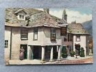 Corfe Castle (the old Greyhound hotel) in England  Vintage Postcard
