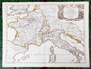 XVII ème - Concilia Oecumenica - Rare Belle Carte par N Sanson 61x46 Editée 1667 - Picture 1 of 3