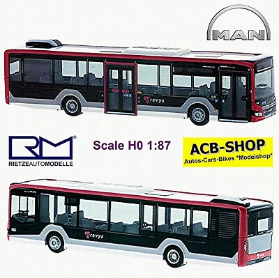 MAN LioneBB´s City 12 ´18 Travys CH Linea 605 Y Parco Scoperte 1:87 Rietze 75348 - Immagine 1 di 2