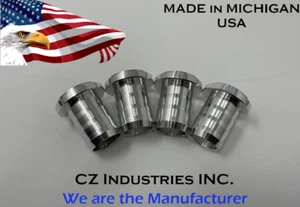 Aluminum Weld On / Weld In Barb Fitting Nipple for 3/4" I.D. Hose - Qty 4 - Picture 1 of 3