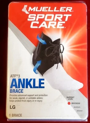 MLR Sport Care ATF3 Ankle Brace Black Large(Shoe Size W:12-14 M:11-13) - Image 1 of 4