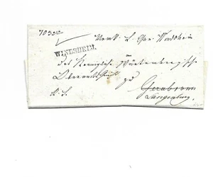 Bavaria / Windsheim ., L1 on Cabinet Letter (double used., inside L1 Mergentheim - Picture 1 of 2