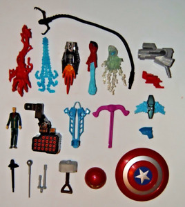 HASBRO Marvel Hero Mashers lotto 20 parti di ricambio armi accessori personaggi