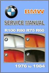 BMW Workshop Manual R100 R80 R75 R60 1976 1977 1978 1979 1980 1981 1982 1983 on - Picture 1 of 2