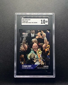 2020 Topps Now Tyson Fury ‘The Gypsy King Takes The Crown’ Card - PR 628 SGC 10 - Picture 1 of 1