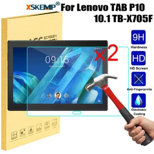 2Pcs Lenovo Tab P10 E10 M10 E7 E8 Real Tempered Glass Screen Protector Cover - Picture 1 of 32