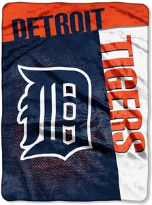Detroit Tigers MLB 60" x 80" Plush Throw Blanket, Soft & Warm - Picture 1 of 3