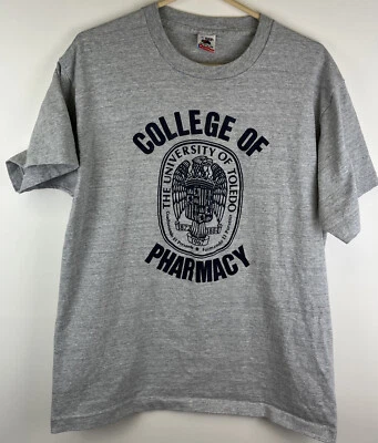 Camiseta De Colección Toledo Colegio de Farmacia Talla XL Gris Puntada Única Hecha en EE. UU. Foto 1 de 4