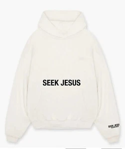 Seek Jesus X Made By Heaven Hoodie Sweatshirt Blue Green Cream Black Brown White - Picture 1 of 20