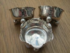 3 Sale Vittoriane Contrassegnate Argento Sterling Birmingham 1889 H Bros