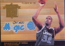 1994-95 FLEER SHAQUILLE O'NEAL NBA LEAGUE LEADER #5!