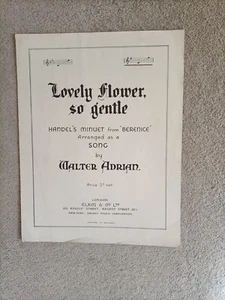 Klassische Noten - 'Schöne Blume, so sanft' - Händel - Bild 1 von 1