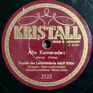 shellack platte Kapelle Der Leibstandarte Adolf Hitler Kristall 2122 - Rare - Bild 1 von 2