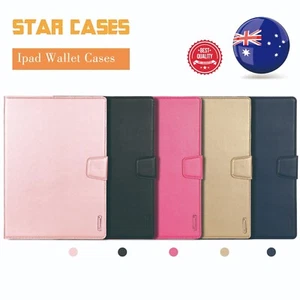 iPad789 10 Air23456 Pro11 2024 12.9 Leather Shockproof Flip Wallet Case Cover - Picture 1 of 18