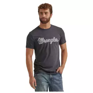112344108 Camiseta Wrangler Para Hombre Manga Corta Calce Regular - Caviar Brezo NUEVA - Imagen 1 de 6