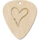 7 x 'I Love You Heart' Guitar Picks / Pendants (GP00006332)