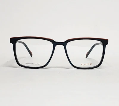 Gafas cuadradas para hombre DUTZ DZ2345 en cristal azul oscuro/naranja | 53 mm Foto 1 de 4