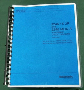 Tektronix 2246 Service Manual: w/11"X17" Foldouts & Protective Plastic Covers - Picture 1 of 1