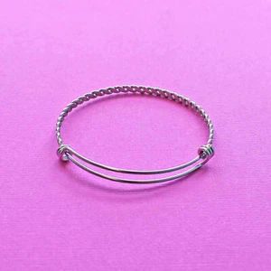 Brazalete Brazalete Ajustable de Acero Inoxidable Diseño Tejido a Granel 5 - N301 - Imagen 1 de 2