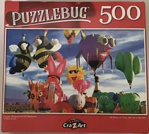 NEU Puzzlebug 500 Stück Puzzle Spaß Formen Heißluftballons bunt - Bild 1 von 2