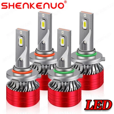 LED Headlight Bulbs High Low Beam 9005 9006 For Chevy Monte Carlo 2000-2005 — 第 1/4 张图片