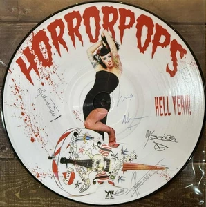 Horrorpops - Hell Yeah ! 2003 USA Picture Disc Album. Fully Signed By Band. - Picture 1 of 2