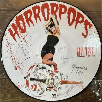 Horrorpops - Hell Yeah ! 2003 USA Picture Disc Album. Fully Signed By Band. - Image 1 of 2