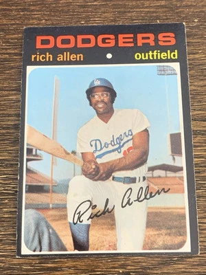 Topps Rich Allen #650 Sp High Series Dodgers 1971 como nuevo o mejor Foto 1 de 2