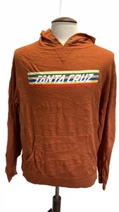 Santa Cruz Vintage Hoodie Rust Orange Size L - Picture 1 of 5