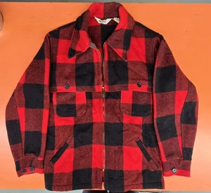 Woolrich Vintage USA 70s Mackinaw Wool Hunting Buffalo Plaid 124. Men's medium - Picture 1 of 8