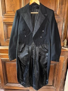 Ancienne veste de costume queue de pie tailleur Guido Billotta époque 1900 - Picture 1 of 9