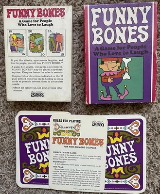 Vintage 1968 Funny Bones Card Game Parker Brothers - *Complete* Love to Laugh - Image 1 of 4