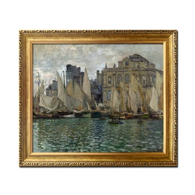 Arte enmarcado Museo Claude Monet en Le Havre velero impresión pintura sobre lienzo Foto 1 de 4