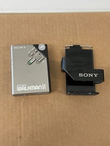 Vintage SONY WM-2 Walkman II Cassette Player W/ Carrier - Powers On/Not Working - Picture 1 of 24
