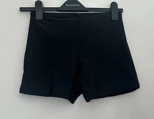 Schwarze sportliche Shorts Größe M 8-10 neu ohne Etikett - Bild 1 von 4