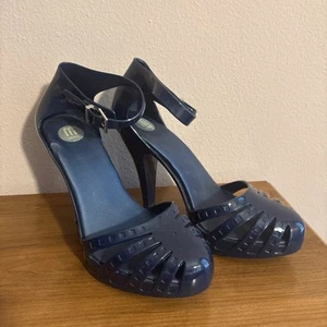 Schuhe Melissa Navy High Heels Größe 7 36 - Bild 1 von 6