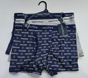 Boxer slip intimo Nautica ragazzo XL 16-18 3 pezzi cotone maglia blu grigio - Foto 1 di 2