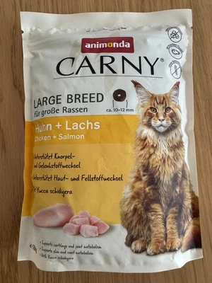 Animonda Carny 350g Huhn + Lachs Trockenfutter Adult Getreidefrei Katzenfutter - Bild 1 von 2