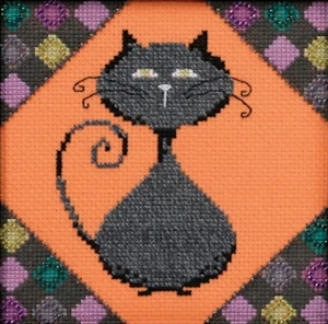 Cross Stitch Kit ~ Debbie Mumm Coal Alley Cats  #DM30-2013 - Picture 1 of 4